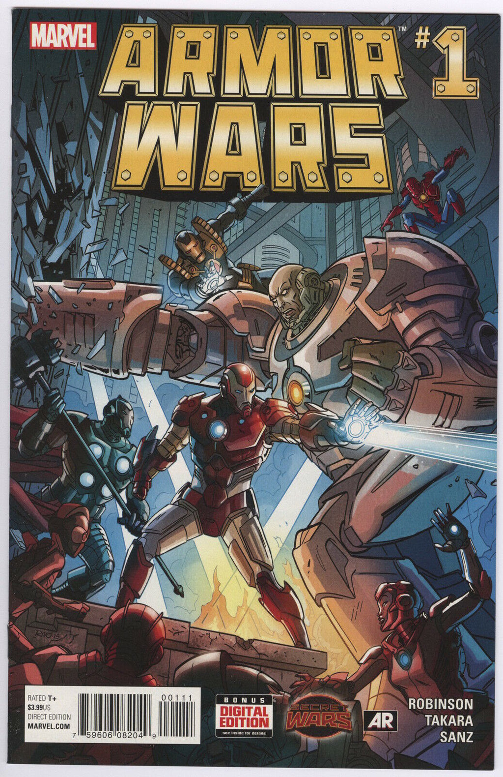 Armor Wars 1-5 Complete Secret Wars Comic Lot Run Set 1st Print Collection