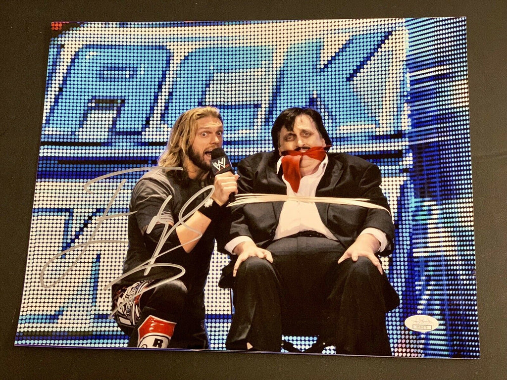 WWE Edge Signed 11x14 Photo W/ JSA COA Hall Of Fame Paul Bearer Wrestling 1
