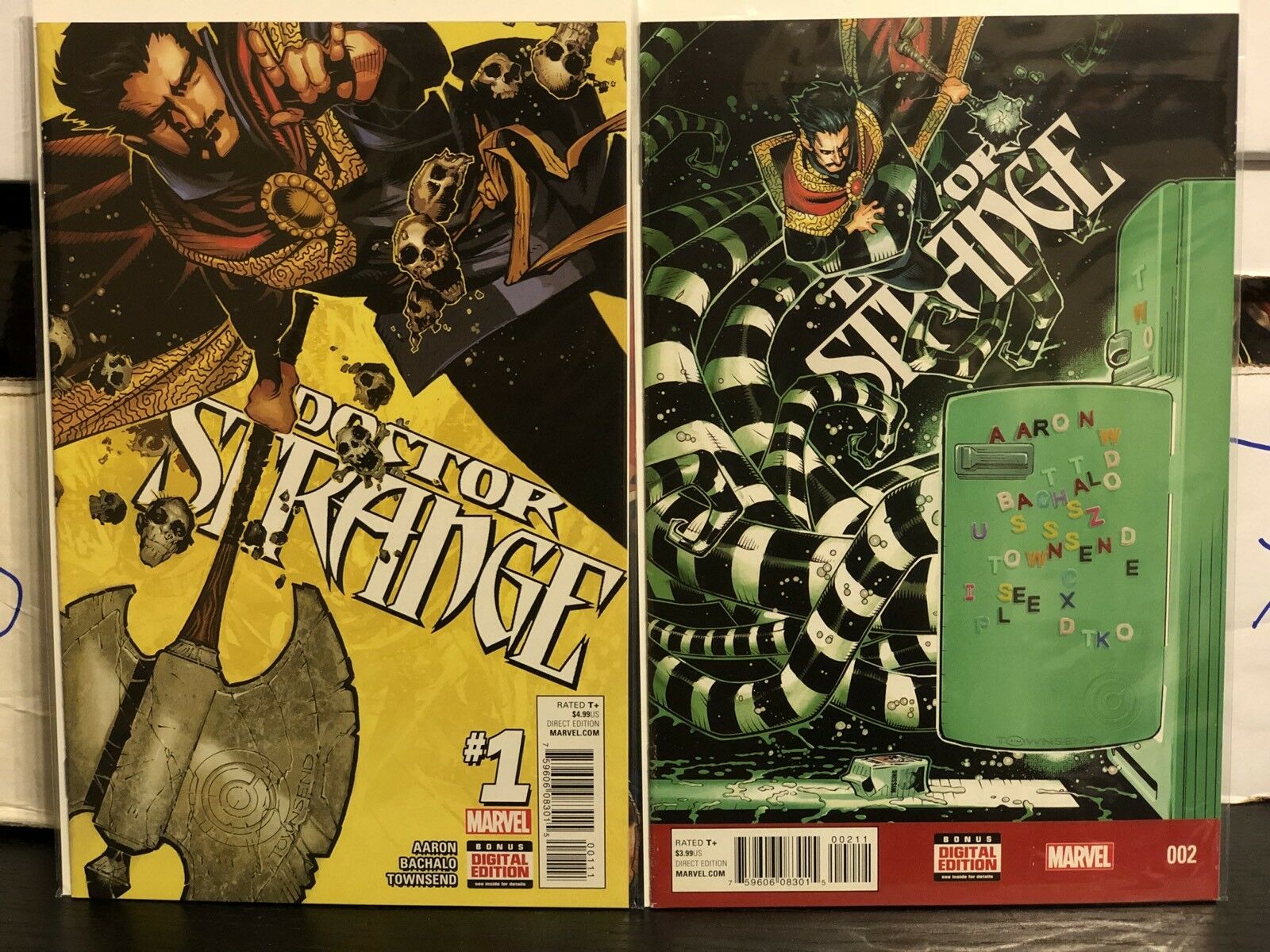 Doctor Strange #1 And #2 Cover A Marvel 2015 1st Print Jason Aaron Chris Bachalo