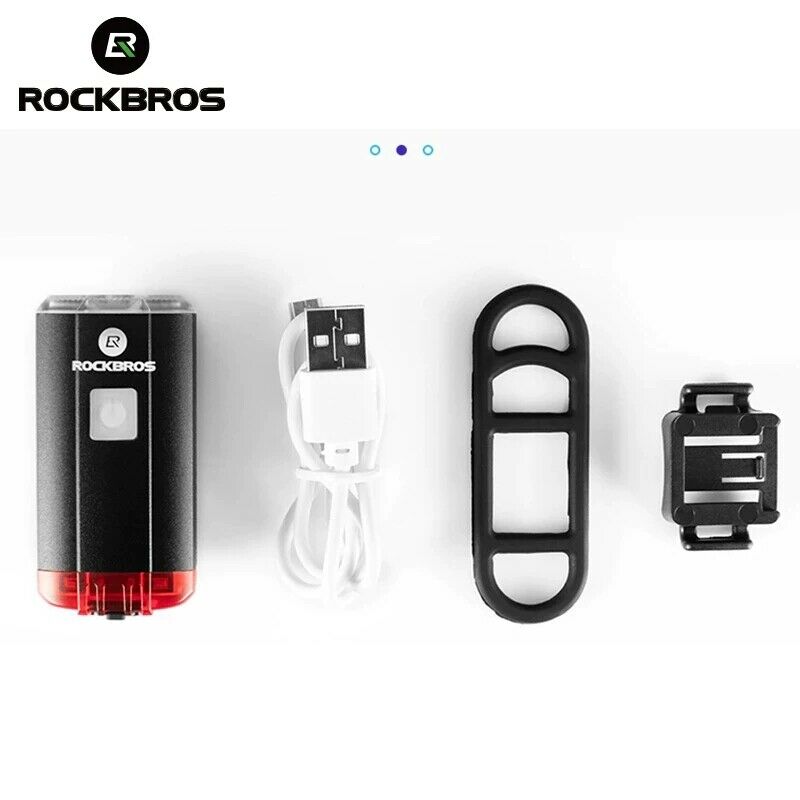Helmet Front Handlebar Light Cycling Bike Light USB Rechargeable 100LM