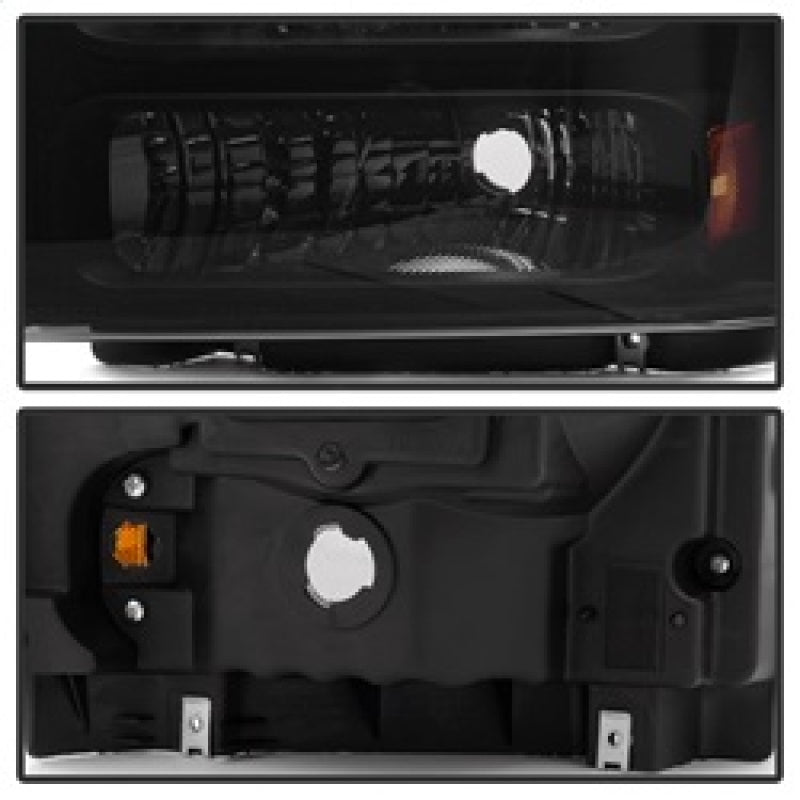 SPYDER Xtune Ford F250 F350 F450 Superduty Excursion 99-04 Headlights Black Smoked HD-JH-FF25099-HA-BSM 9033001