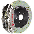Brembo 10-15 Camaro SS Front GTR BBK 6 Piston Billet380x34 2pc Rotor Drilled- Nickel Plated 1N1.9017AR