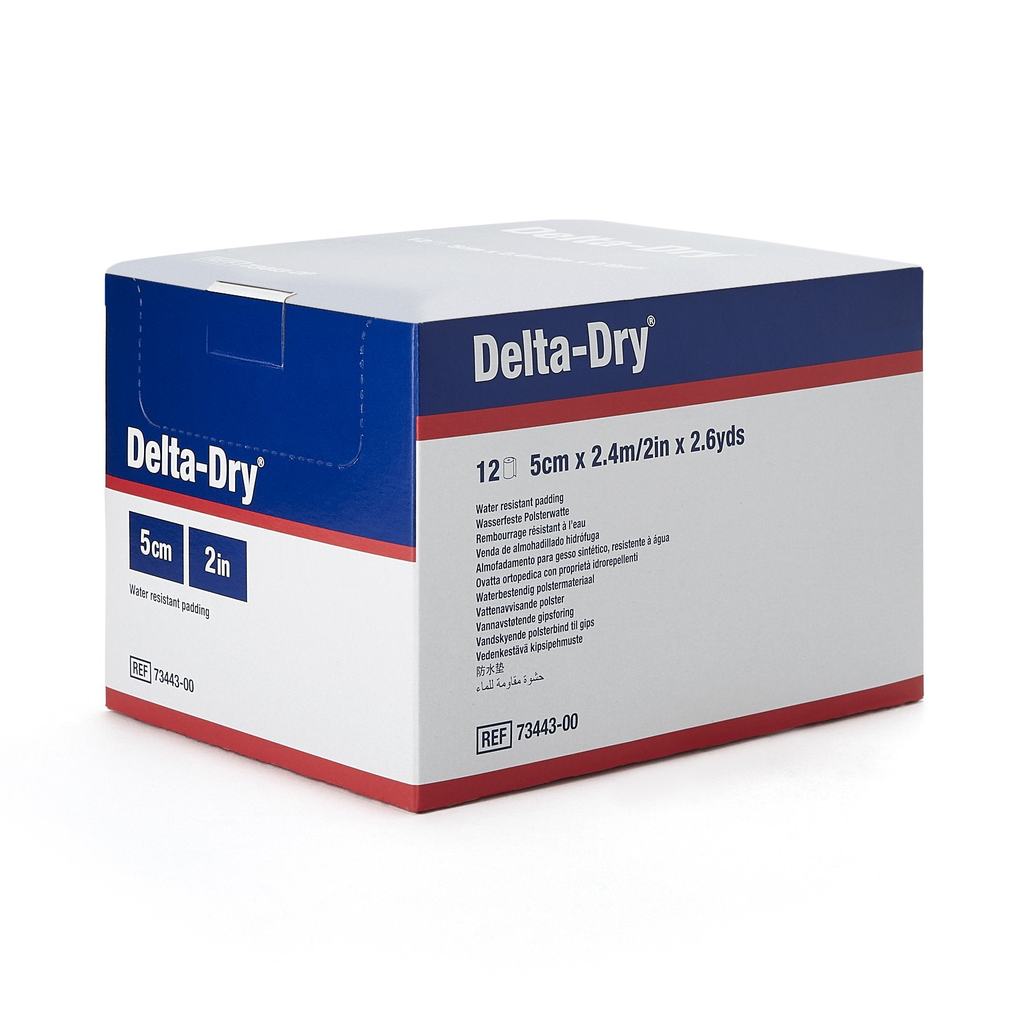 Delta-Dry® White Synthetic Water Resistant Cast Padding, 2 Inch x 2.6 Yard 7344300