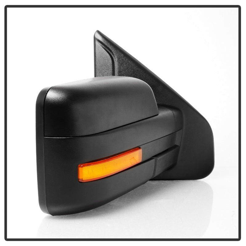 SPYDER xTune 07-14 Ford F-150 Heated Amber Seq LED Signal OEM Pwr Mirrors (Pair) (MIR-03FF07-G2-PW-RAM-SET) 9943171