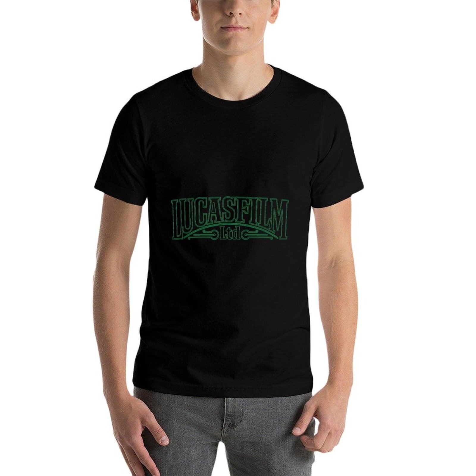 Lucasfilm Ltd Green Logo Women’s And Men’s  Rolled Sleeves T-Shirt