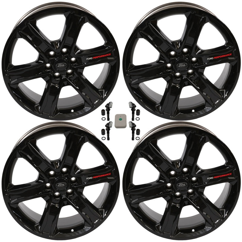 Ford Racing 15-22 F-150 22x9.5in Wheel Kit - Gloss Black M-1007K-S2295GB