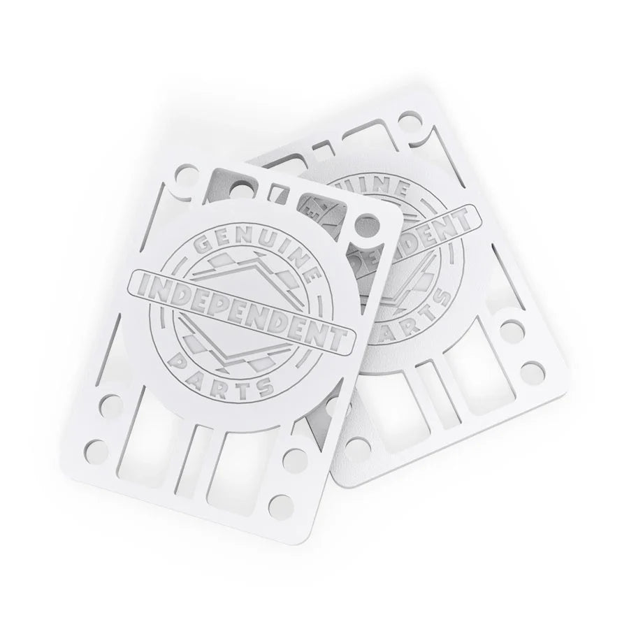 Independent Genuine Parts Riser Pads 1/8" - White (Set of 2)