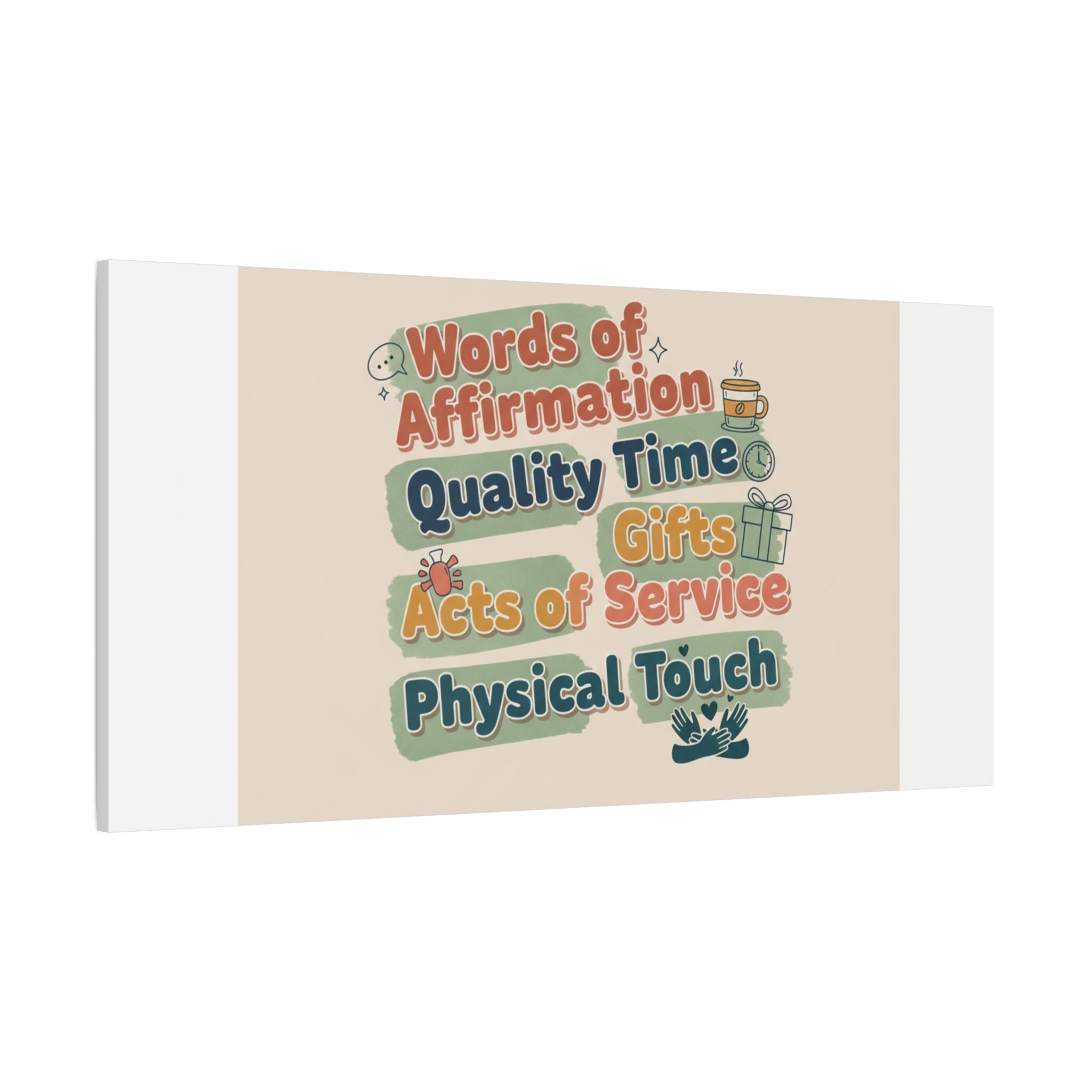 Love Languages List Matte Canvas Wall Art | love language meme, relationship humor