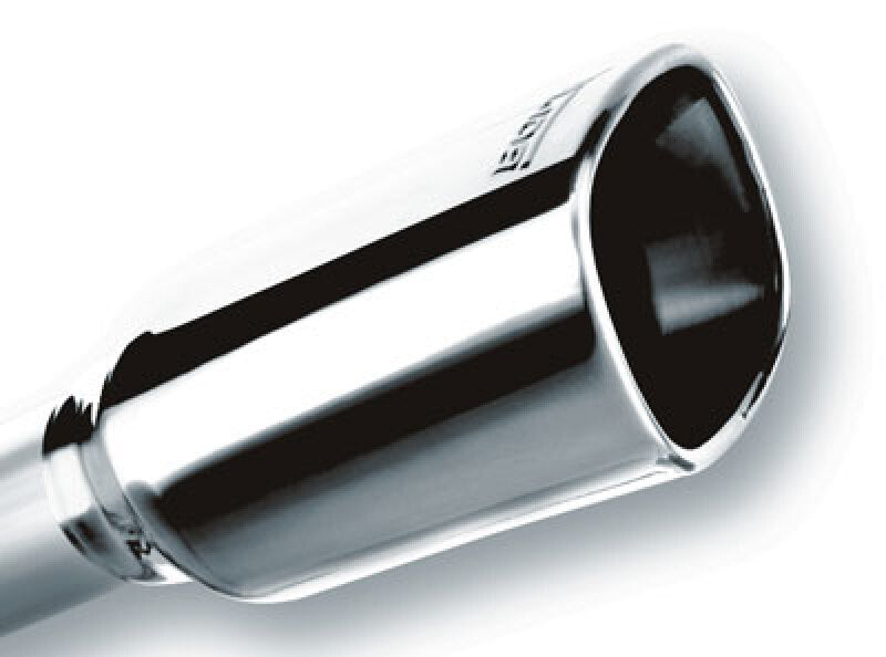 Borla 12-14 Jeep Wrangler JK 2Dr & 4Dr Rear Section ATAK Single Sqaure Rolled Angle-Cut Exit Exhaust 11860