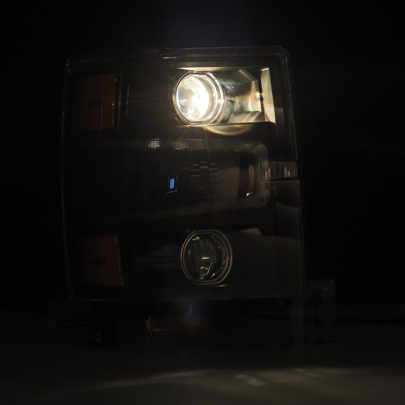 AlphaRex 14-15 Chevy 1500 PRO-Series Projector Headlights Black w/ Sequential Signal &  DRL 880245 *Discontinued