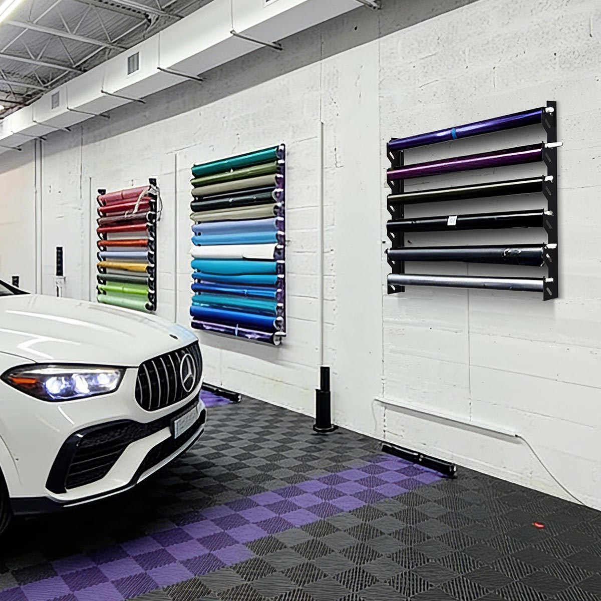Yescom Vinyl Roll Holder Storage Rack Wall Mount