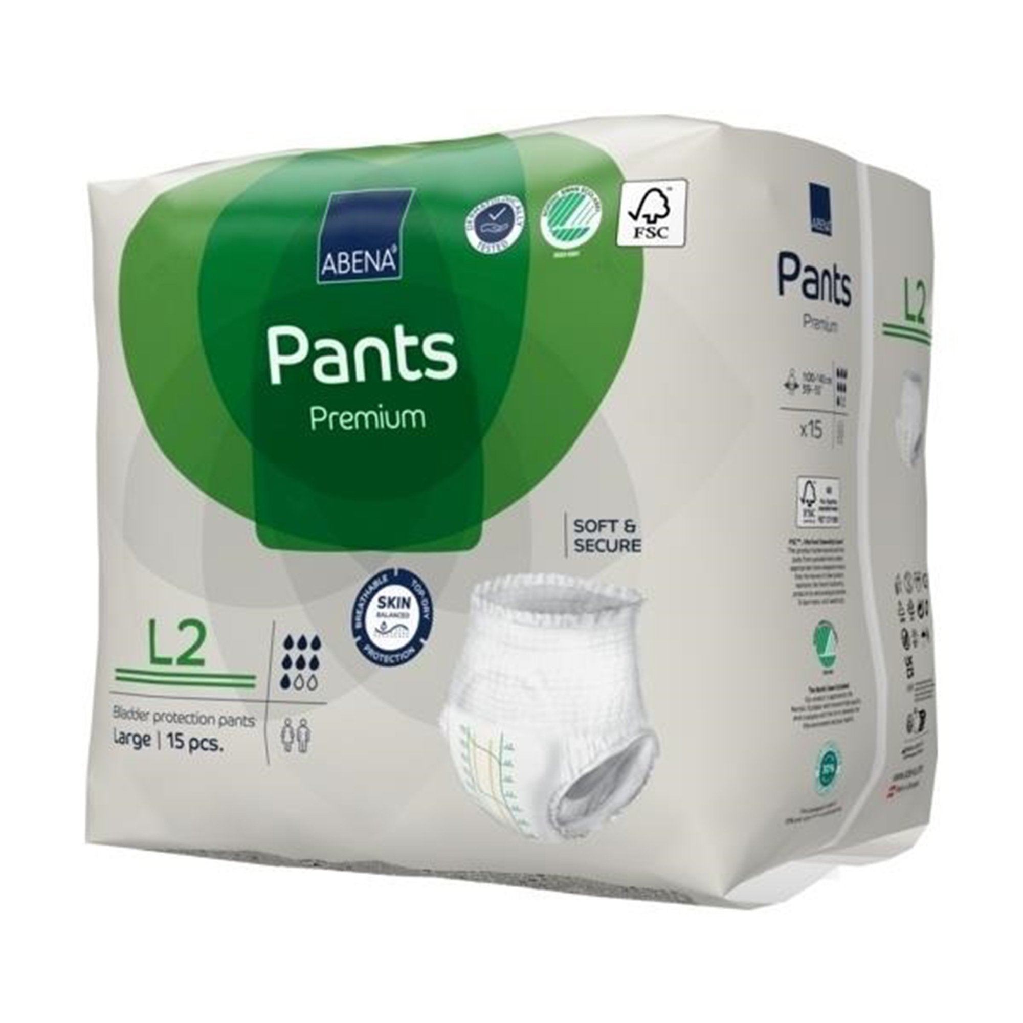 Abena® Premium Pants L2 Incontinence Brief, Large 1000021326