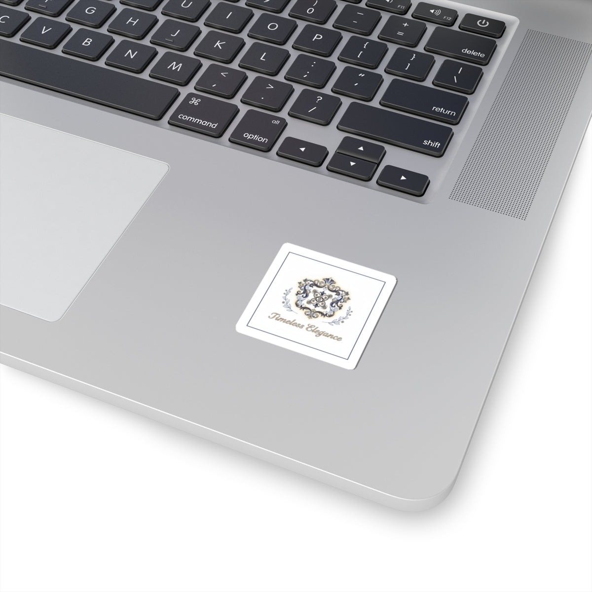 Ornate Brooch Emblem Sticker | vintage emblem, baroque pin design