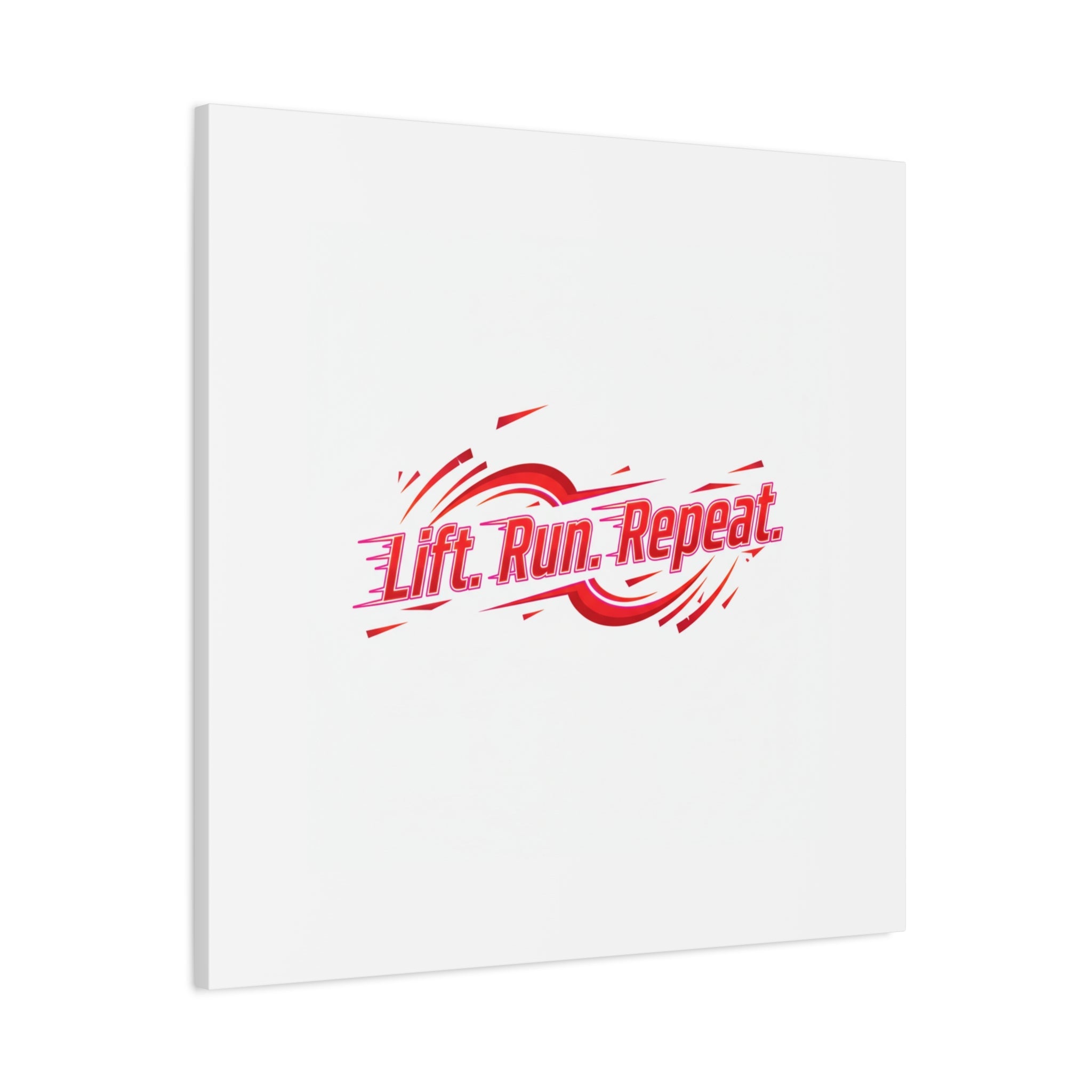 Lift Run Repeat Canvas | Fitness Wall Art, Gym Motivation