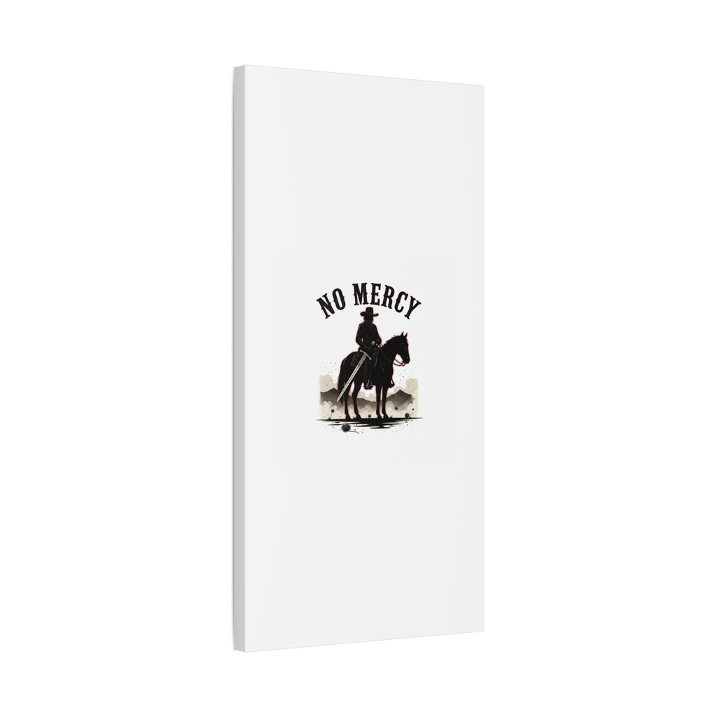 No Mercy Cowboy Skull Canvas | western skull art, gothic Americana
