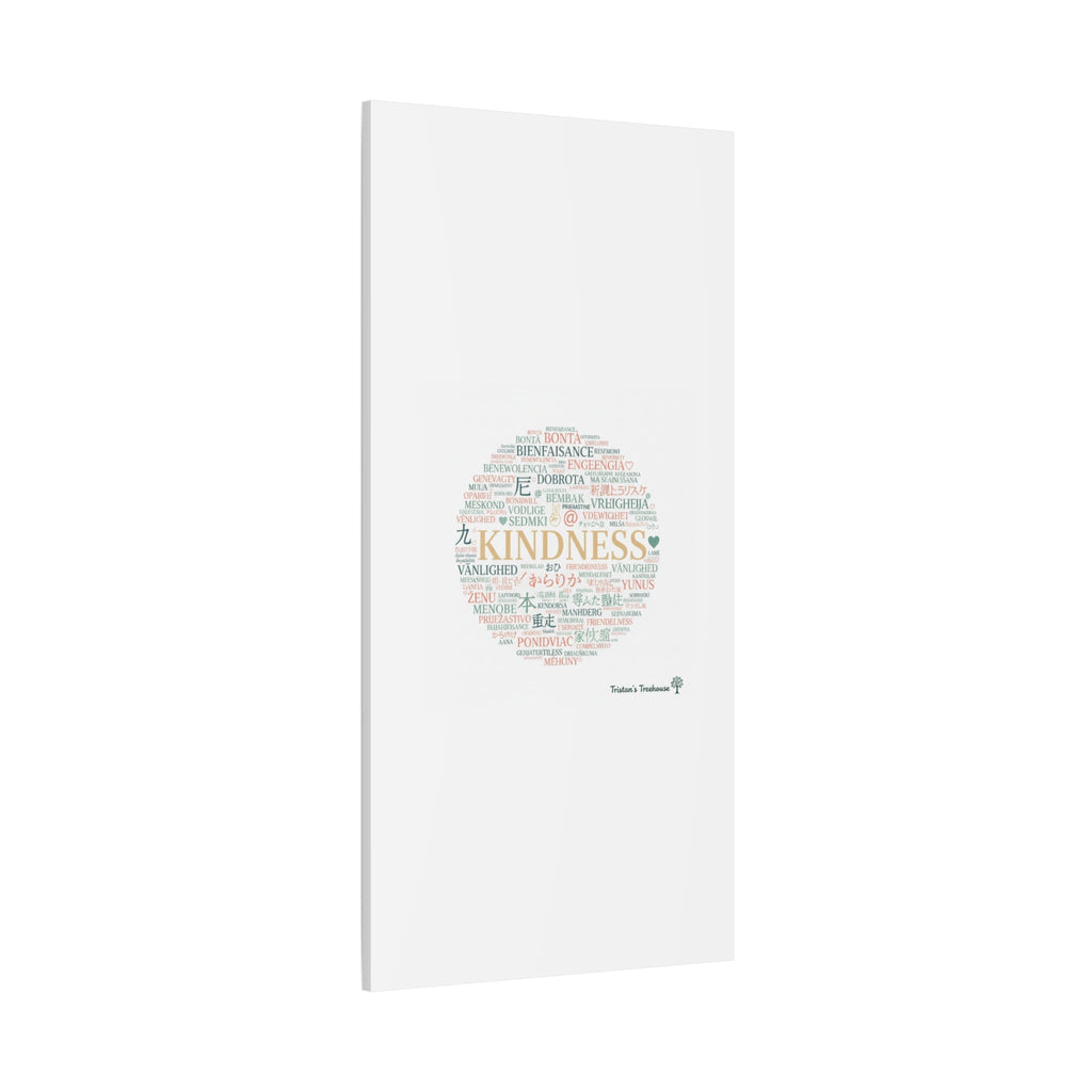 Kindness Word Cloud Canvas | Fresh Start Minimalist Wall Art