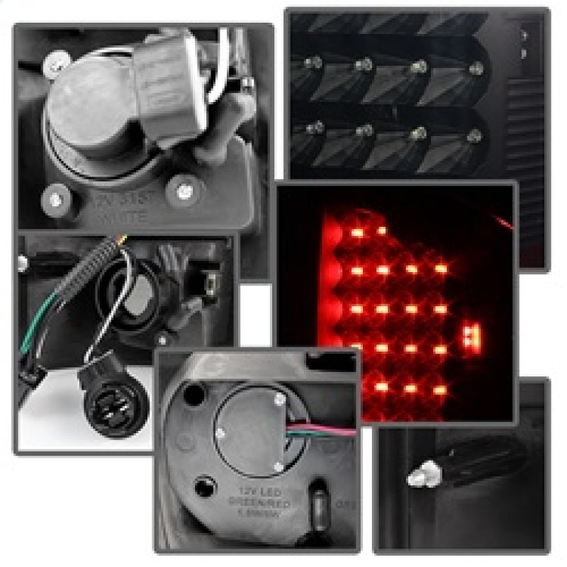 SPYDER Xtune Dodge Ram 02-06 1500 / Ram 2500/3500 03-06 LED Tail Light Black Smoke ALT-JH-DR02-LED-BKSM 5077509