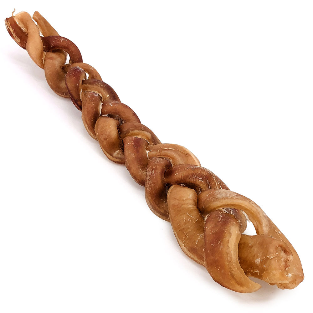 ValueBull Braided Bully Sticks for Large Dogs, Thick 12 Inch, 10 Count