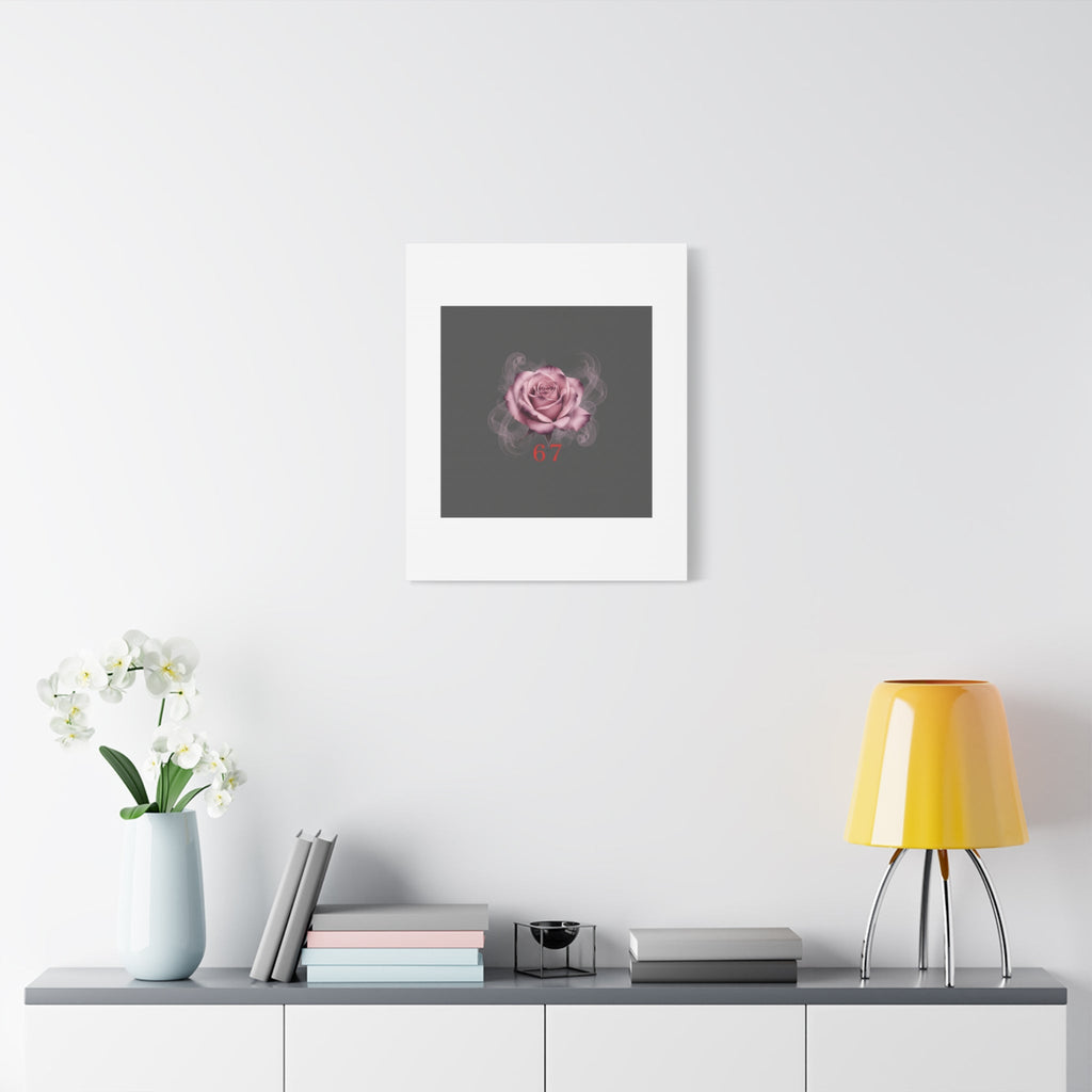 6 7 Valentine's Canvas | Viral Gothic Rose Wall Art | 6 7 Meaning Dark Romance
