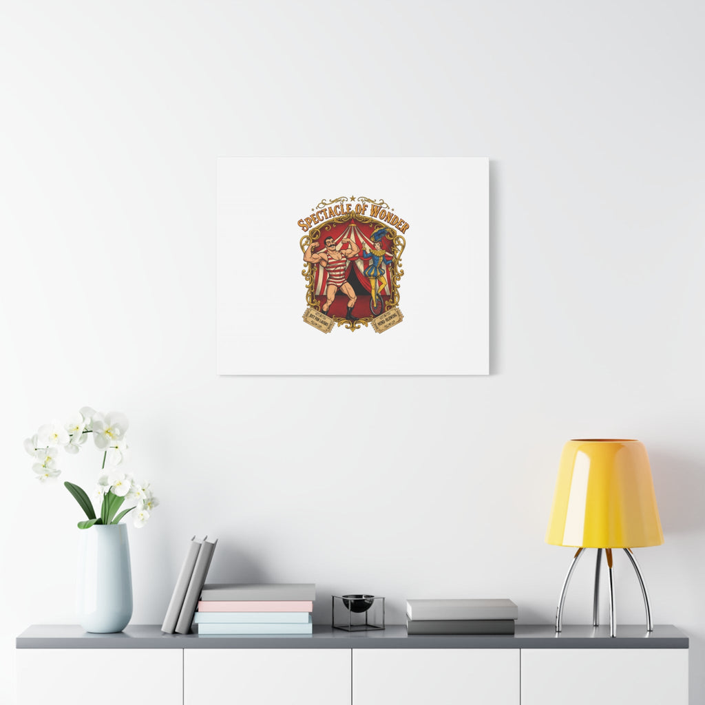 Spectacle of Wonder Circus Art Print, Canvas | Vintage Carnival Design