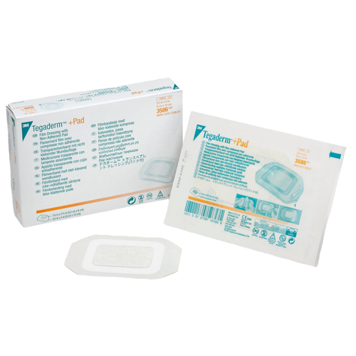 3M™ Tegaderm™ +Pad Film Dressing with Non-Adherent Pad - 3586