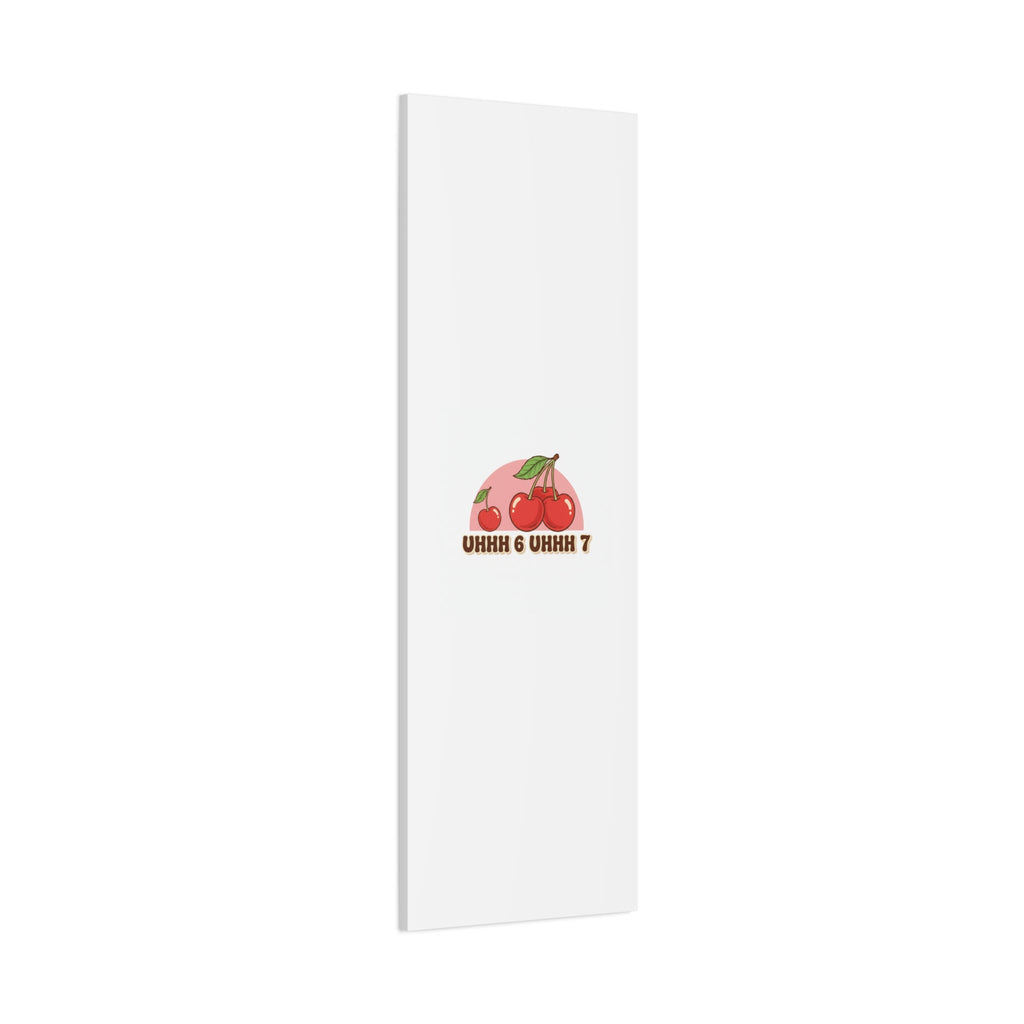 Six Severn Cherry Retro Graphic Canvas | kawaii fruit print, vintage cherry design
