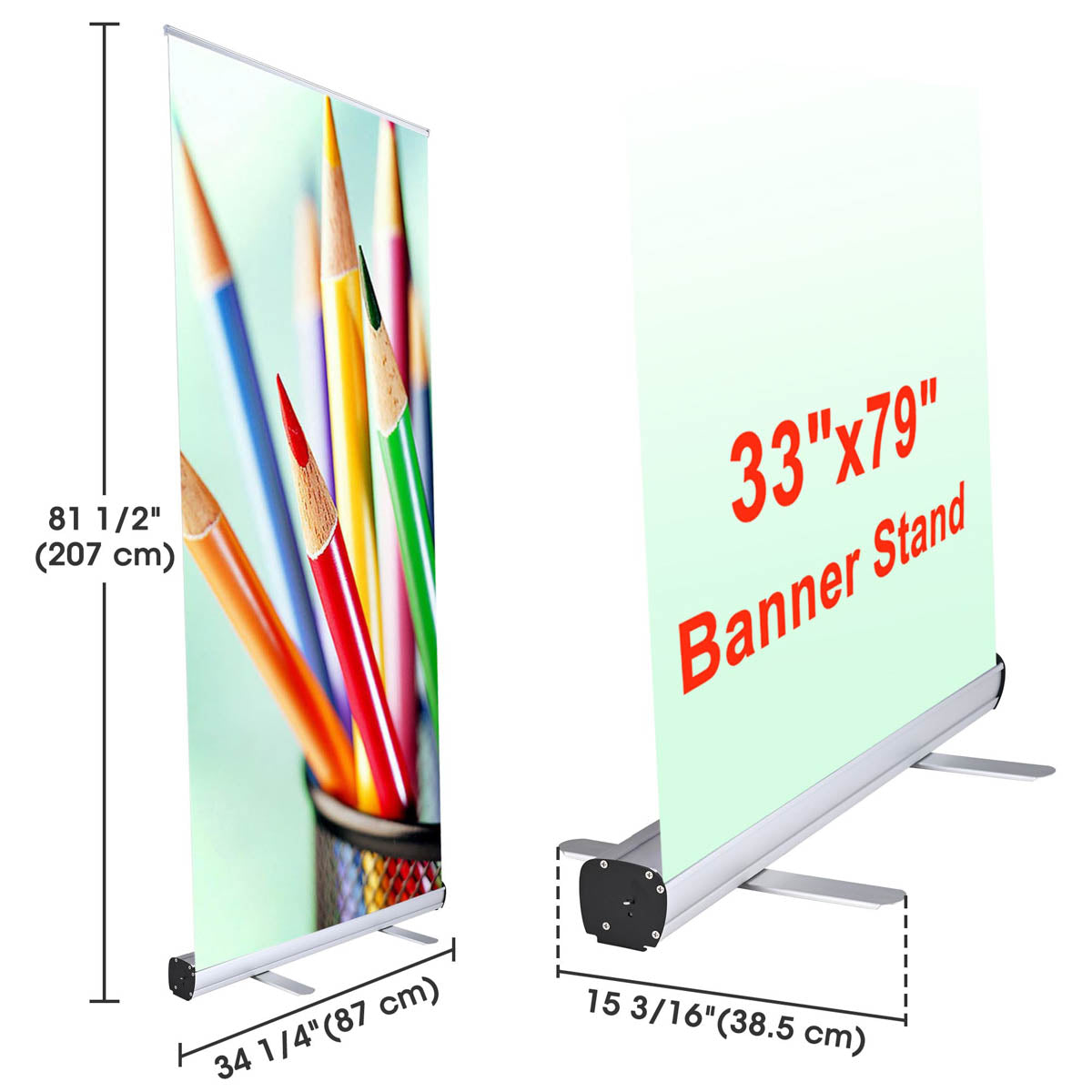 Yescom 10pcs Trade Show Retractable Banner Stand 33" x 79" Wholesale