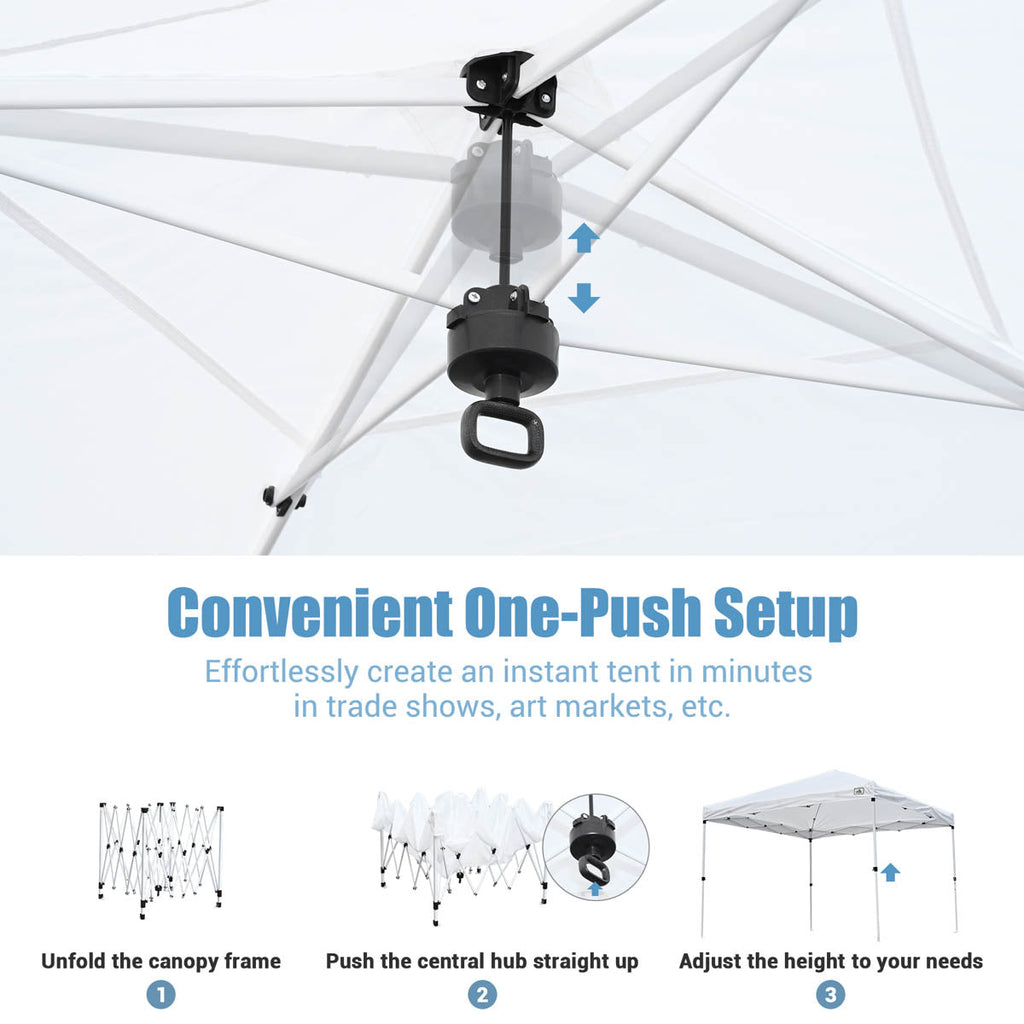 Yescom 10x10 Pop Up Canopy Tent with Bag, Optional Sidewalls