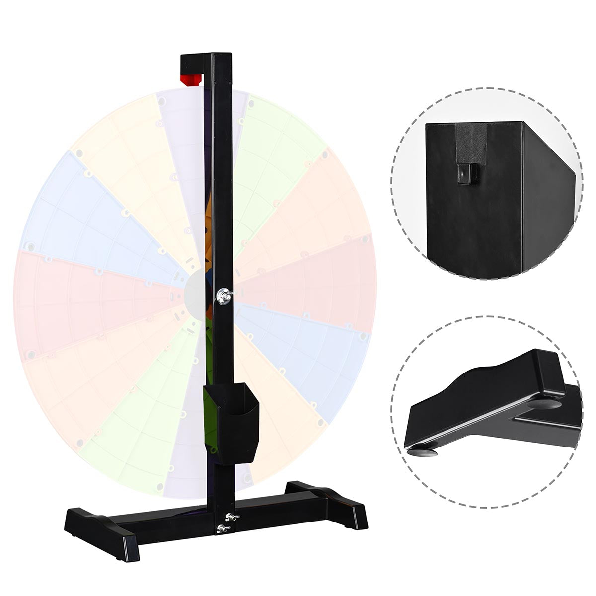WinSpin Tabletop Stand for Prize Wheel, H-Shape Base