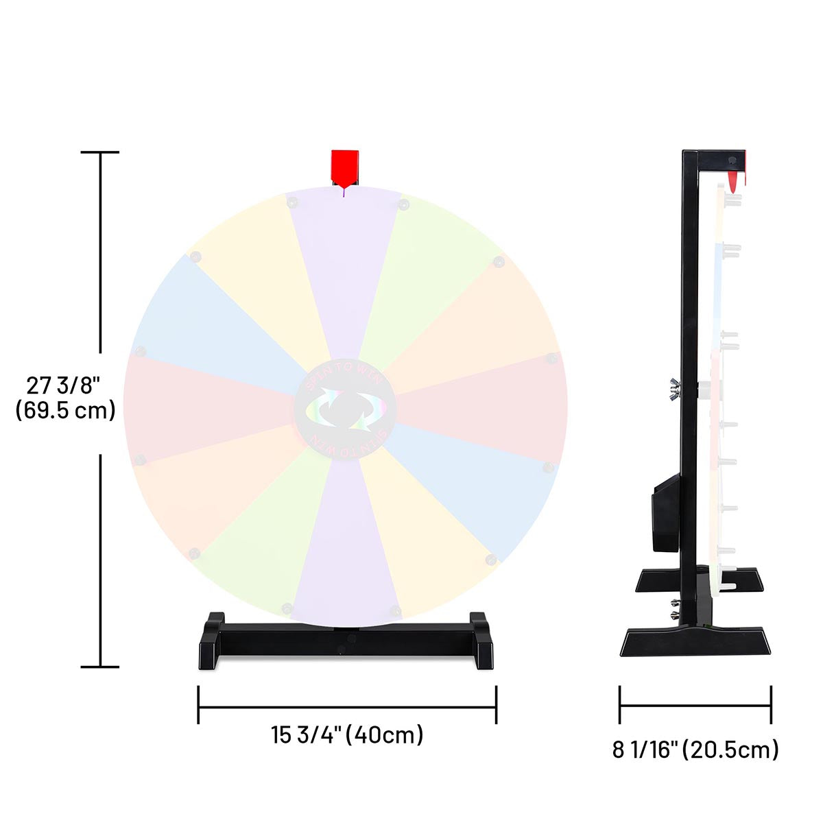 WinSpin Tabletop Stand for Prize Wheel, H-Shape Base