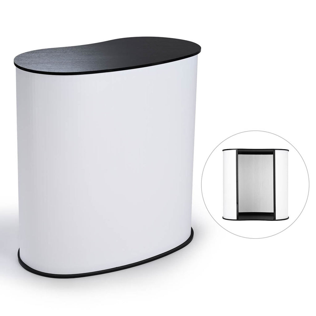 Yescom Trade Show Display Podium Table Counter Stand Black
