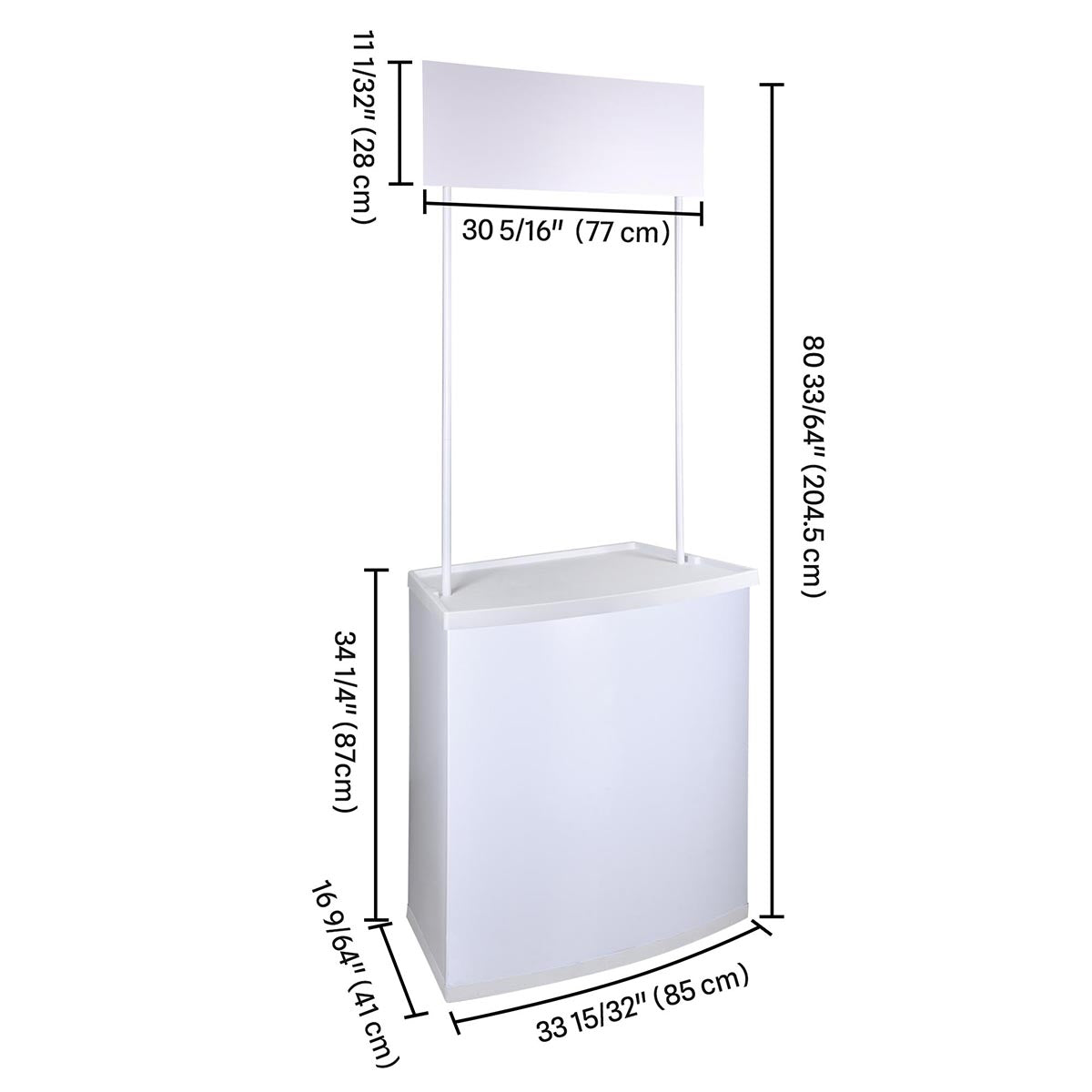 Yescom Portable Trade Show Promotion Table Counter Demo Display