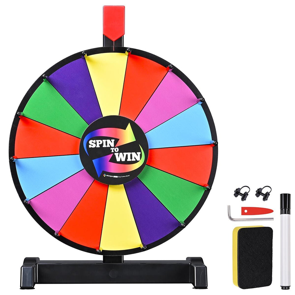 WinSpin 12" Tabletop Prize Wheel Color Dry Erase