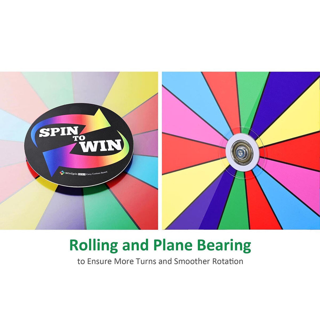 WinSpin 12" Tabletop Prize Wheel Color Dry Erase