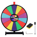 WinSpin 18" Tabletop Prize Wheel Dry Erase, Dark Rainbow