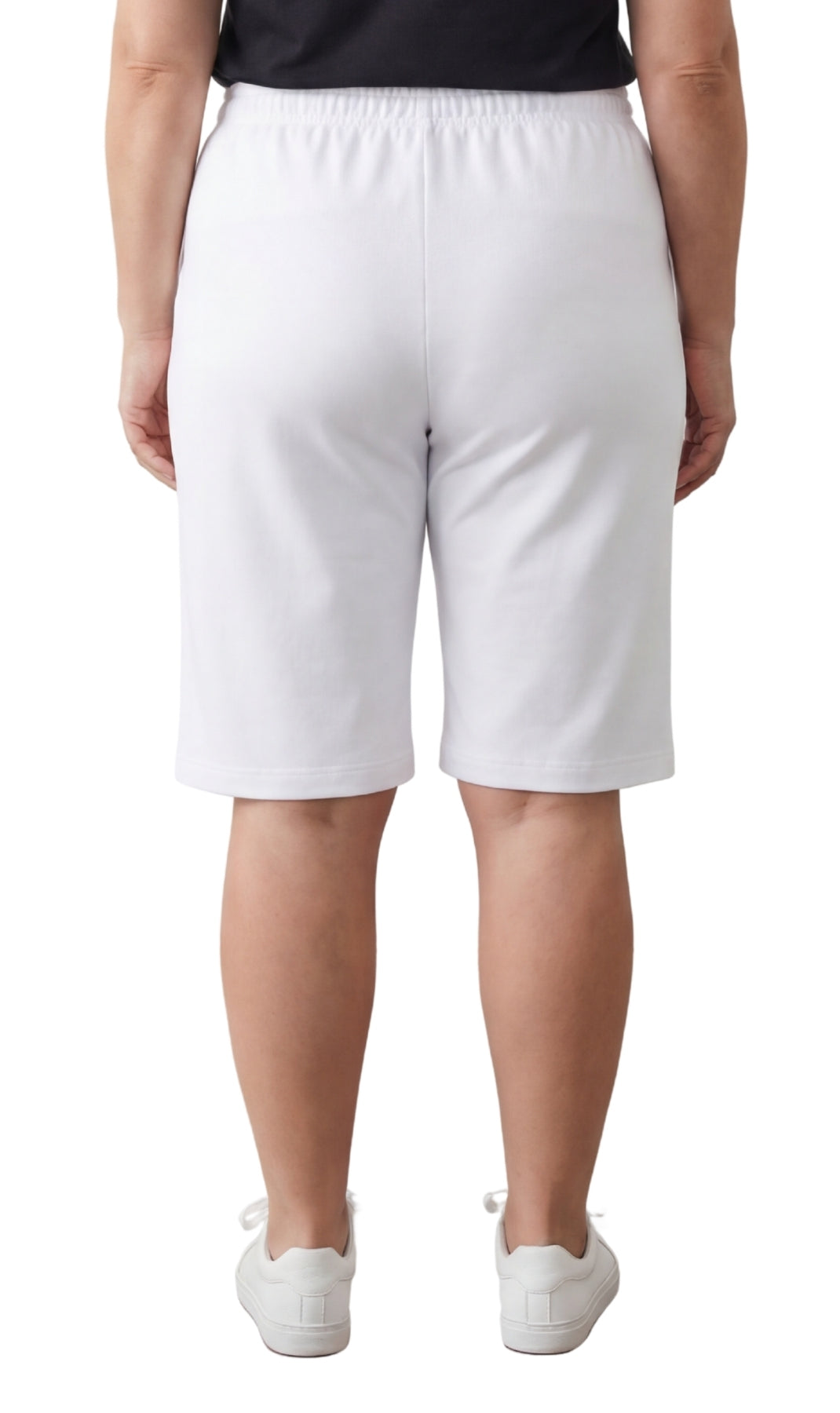Women's Easy Pull on Bermuda Shorts in Denim and Twill