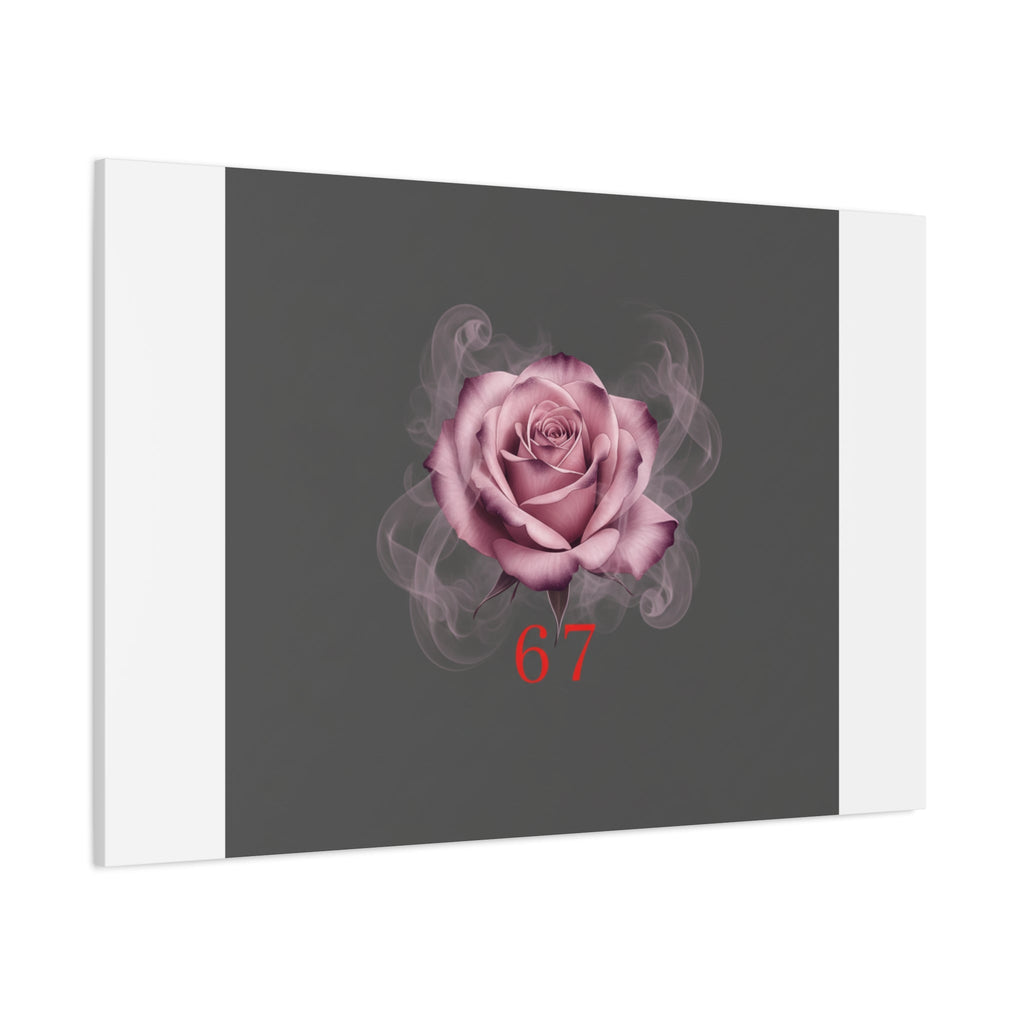 6 7 Valentine's Canvas | Viral Gothic Rose Wall Art | 6 7 Meaning Dark Romance