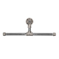 Wall-Mounted Tee-Style Pipe Clothing Rack