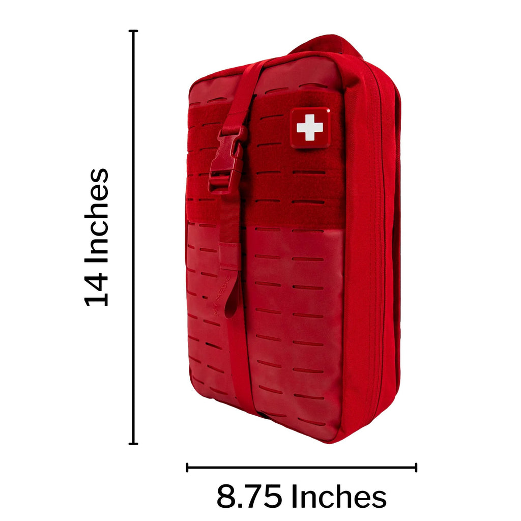 My Medic MyFAK Pro First Aid Kit, Large Trauma Kit with Medical Supplies, Black MM-KIT-U-MFK-LG-RED-PRO
