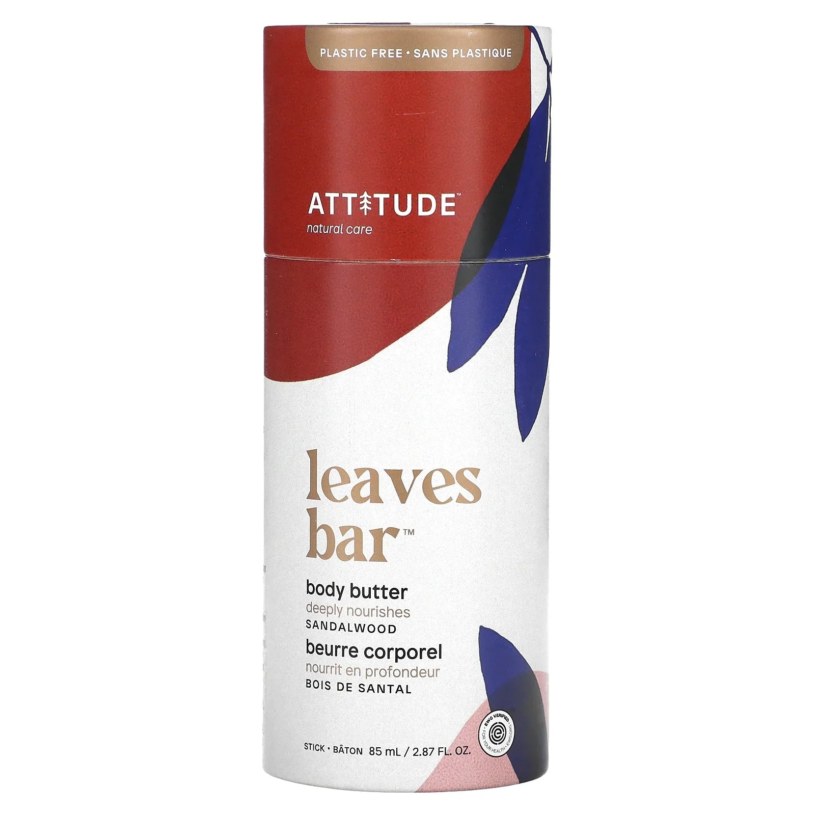 Attitude Body Butter Sandalwood, 2.87 oz - Moisturizing Skin Cream