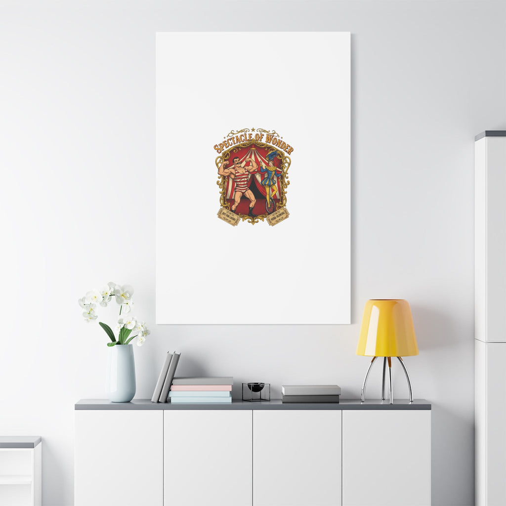 Spectacle of Wonder Circus Art Print, Canvas | Vintage Carnival Design
