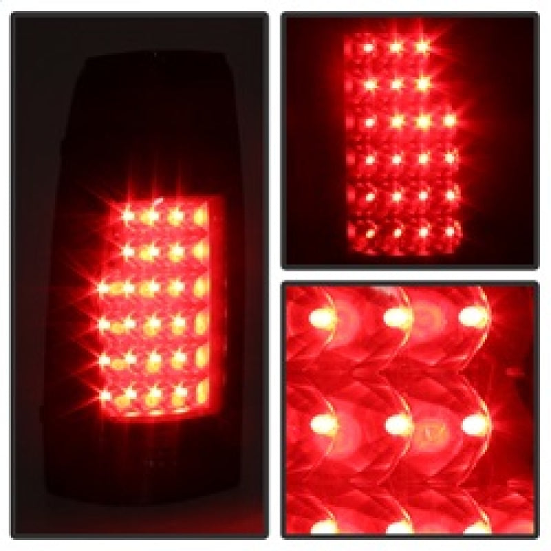SPYDER Xtune Yukon Denali 99-00 LED Tail Lights Black Smoked ALT-JH-CCK88-LED-BKSM 9034459