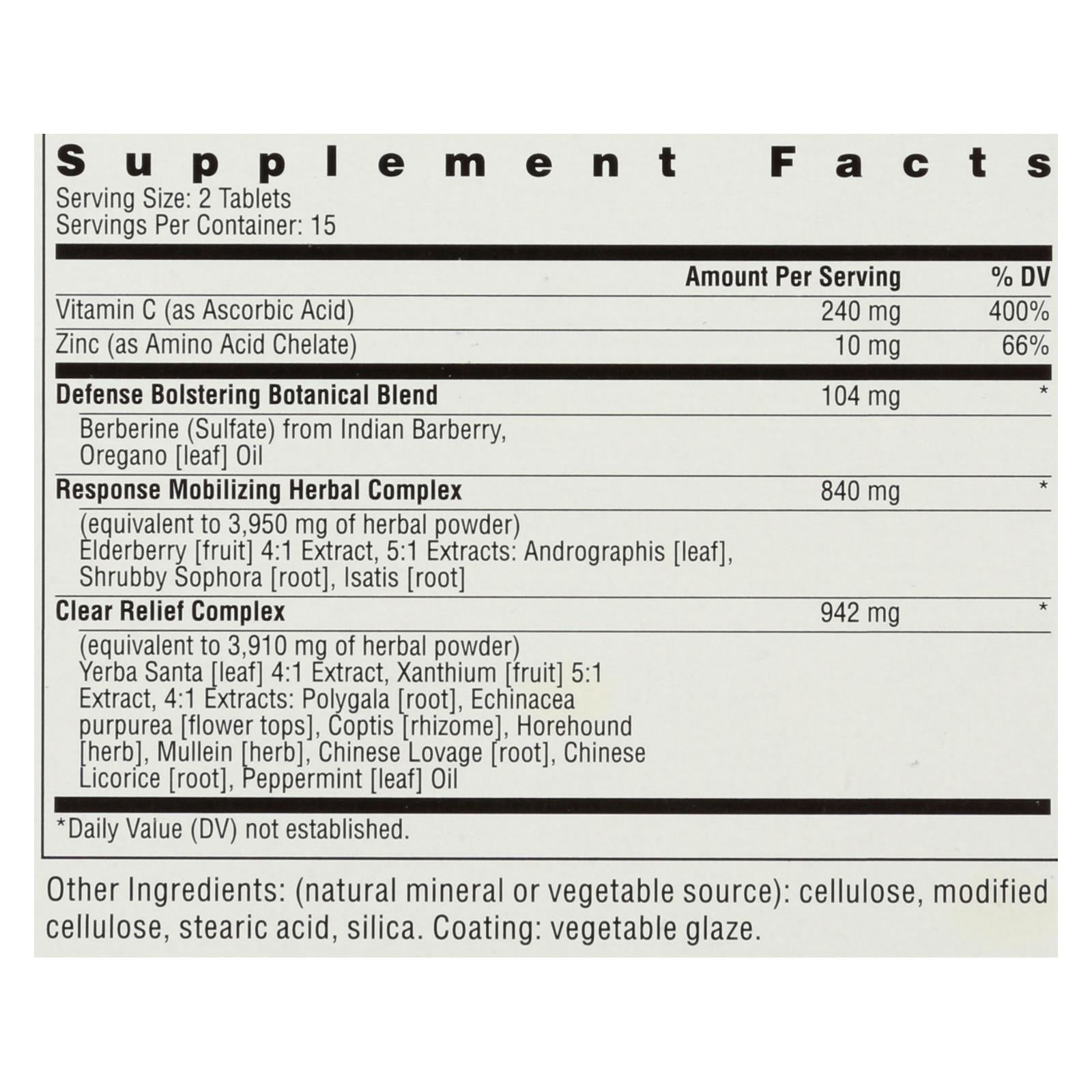 Rainbow Light Counter Attack Gluten Free Dietary Supplement Tablets, 30 Count