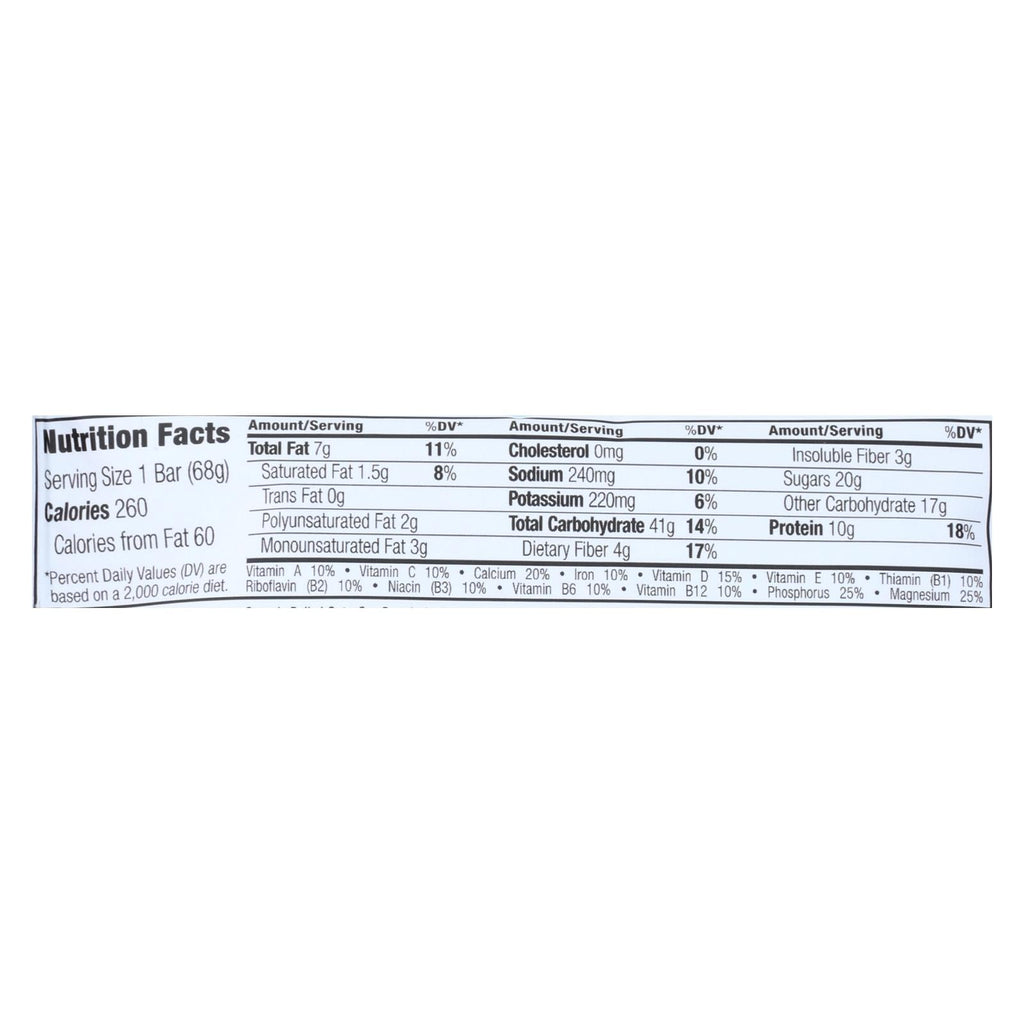 Clif Bar Organic Chocolate Chip Peanut Butter Crunch Bars, Case of 12, 2.4 oz