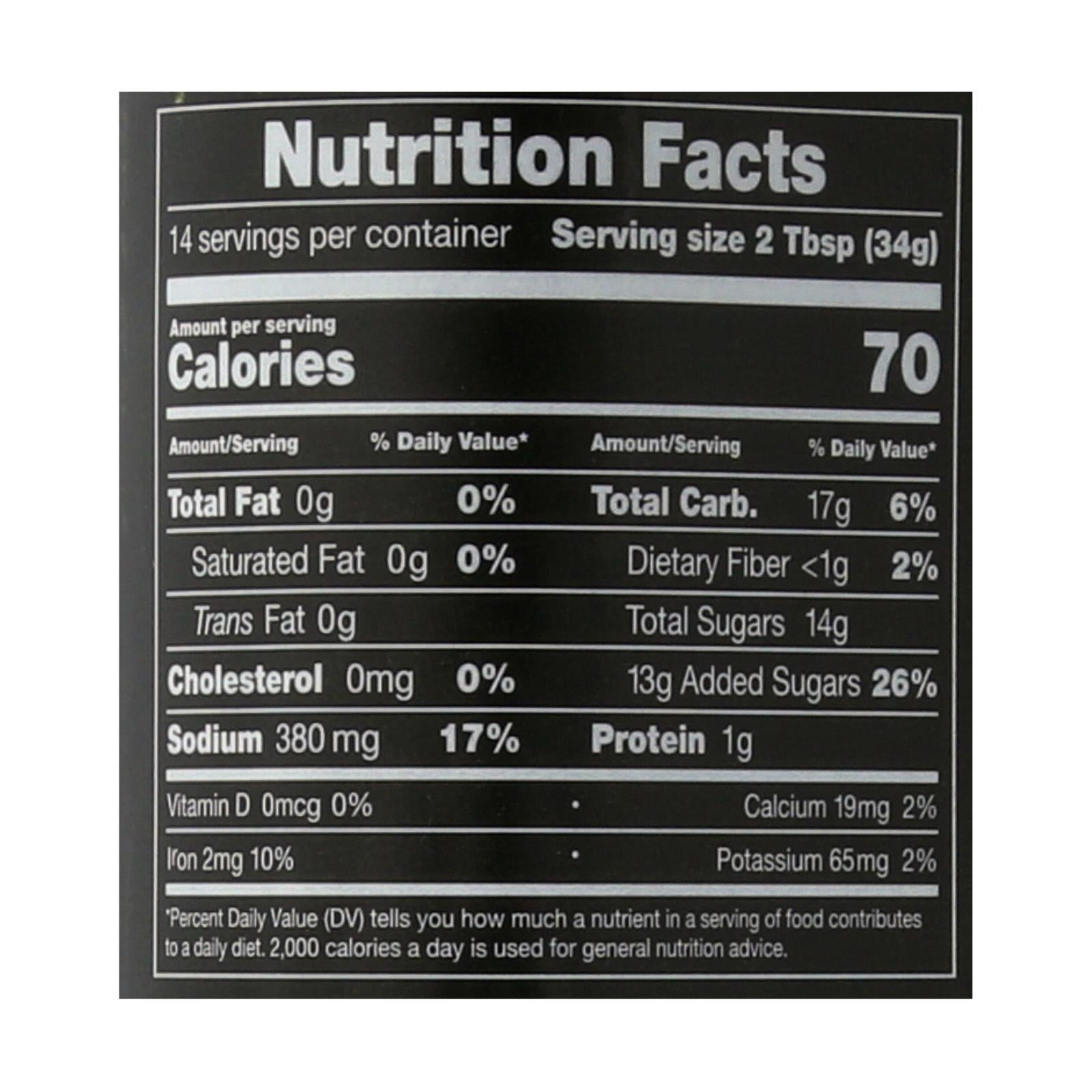 Rufus Teague Smoky Apple Barbecue Sauce, Case of 6, 16 Ounce Bottles