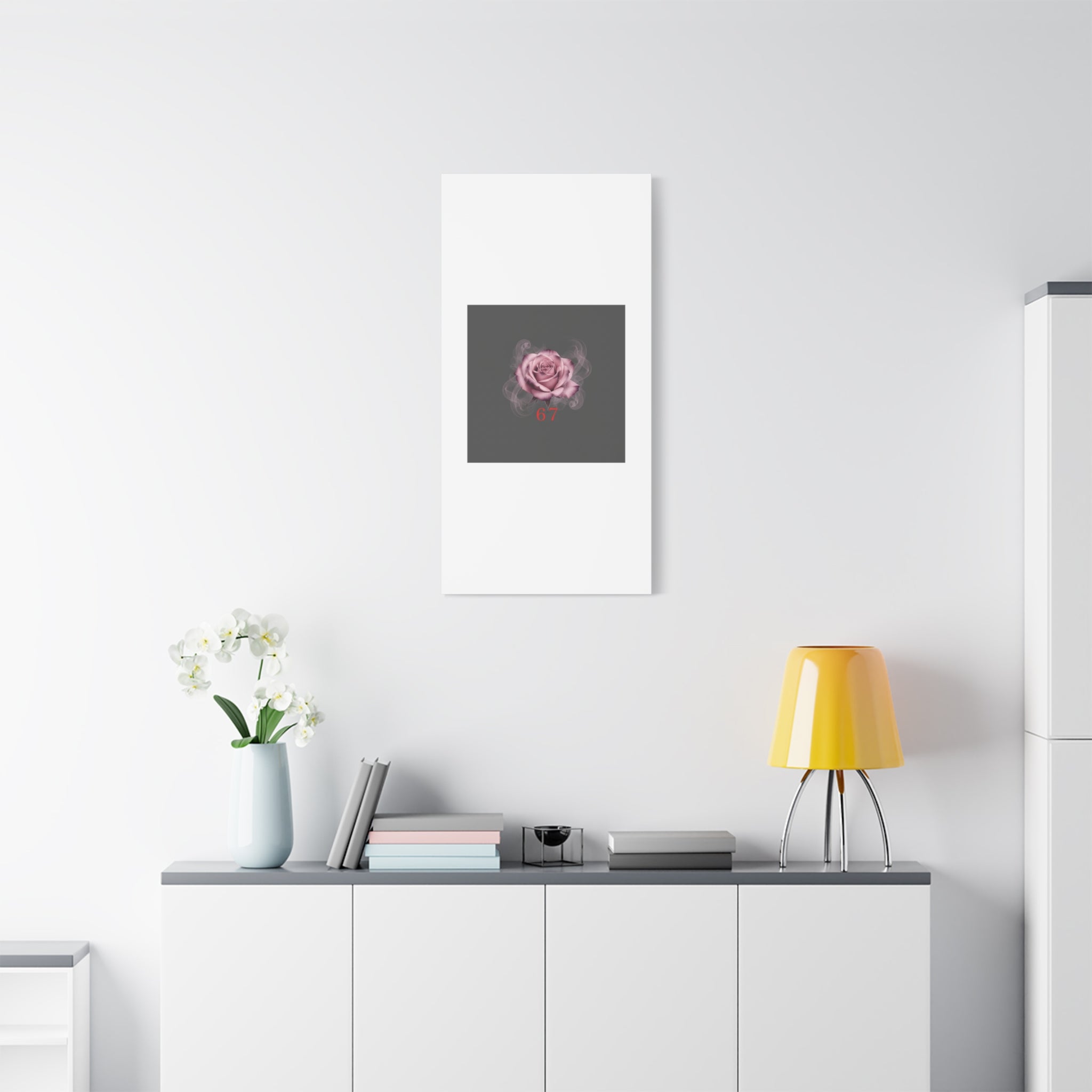 6 7 Valentine's Canvas | Viral Gothic Rose Wall Art | 6 7 Meaning Dark Romance