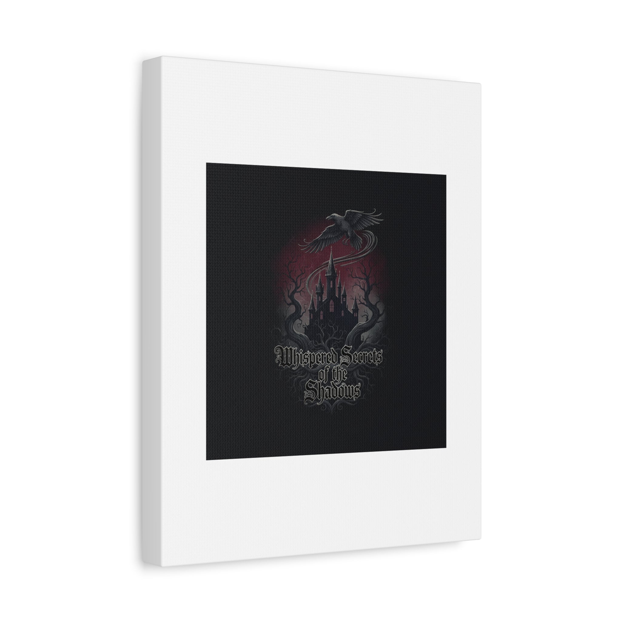 Whispered Secrets of the Shadows Castle Wall Art, Matte Canvas | Gothic Medieval Decor