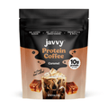 Javvy Caramel Protein Instant Coffee, Case of 6, 9 oz Containers