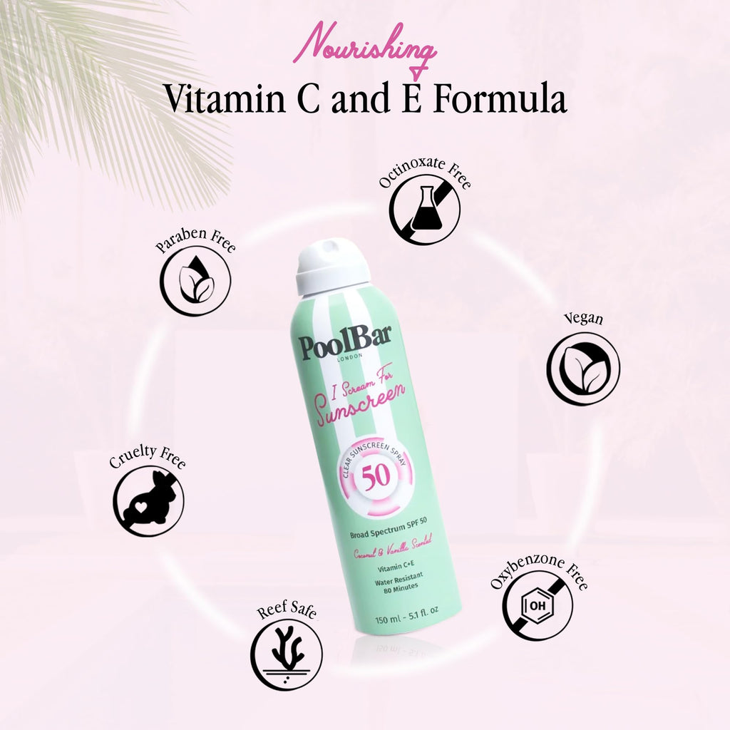 Poolbar SPF 50 Sunscreen Spray, 5.1 Ounce