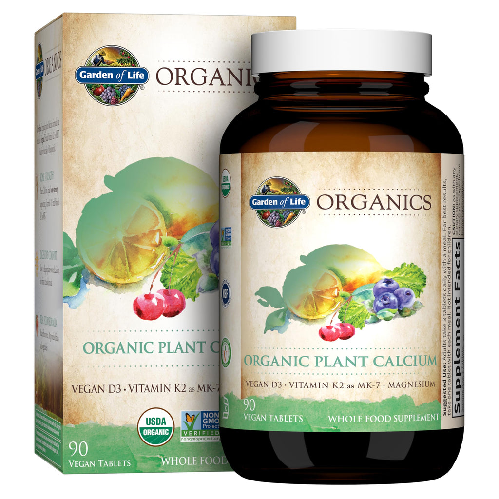 Garden of Life Organics Mykind Plant Calcium, 90 Tablets